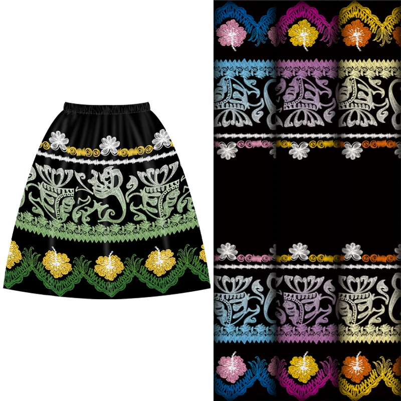 Henry Textiles Islanders Нов дизайн Висококачествен 100% полиестерен печатен плат за поли