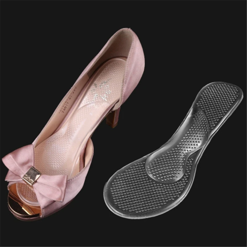 1Pair силиконови стелки високи токчета крак възглавница арка подкрепа обувки подложки прозрачни обувки подложки за жени и мъж гореща продажба