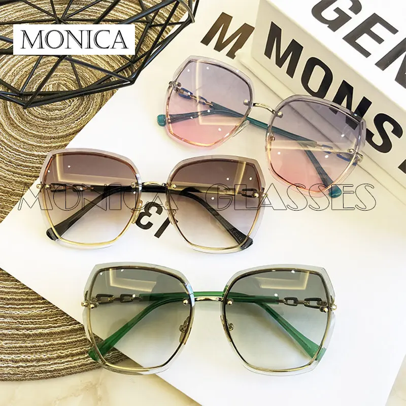 Нова мода жени слънчеви очила метални модерни луксозни очила рамка марка дизайн реколта мъже слънчеви очила площад слънце огледало акуляры